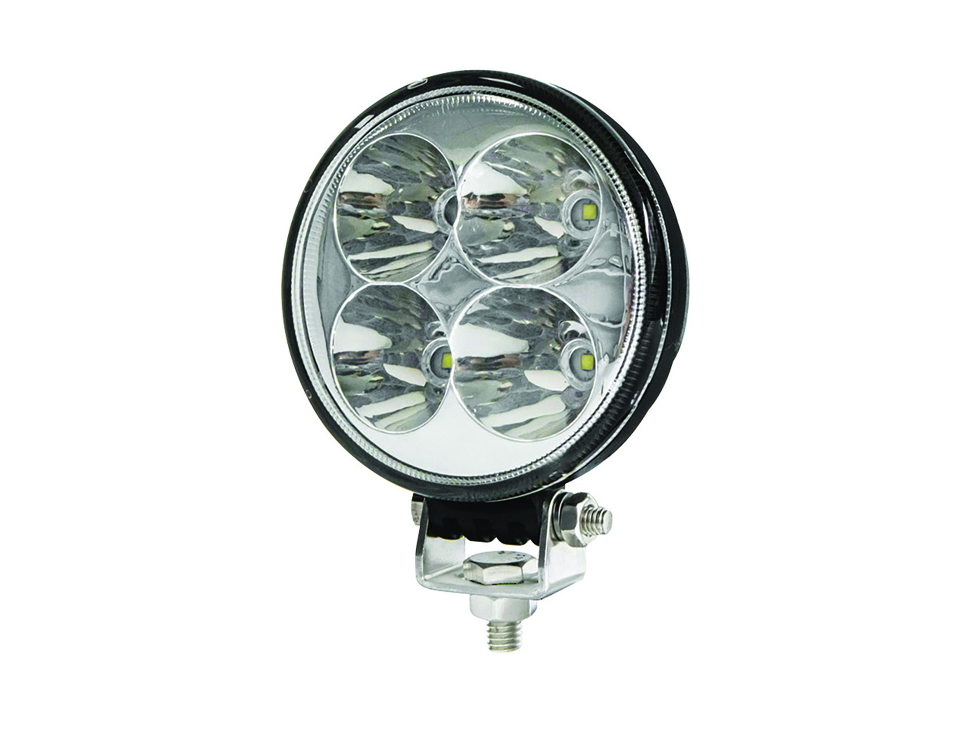 2 phares de travail rond en 4 LEDs AGRI LED 12w